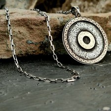 Gorgeous Religion Jewelry, Islamic Unusual Silver Locket, Arabic Calligraphy Art