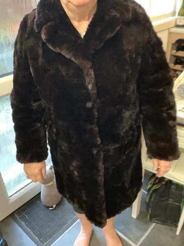 Ladies beaver lamb fur coat - lamb,