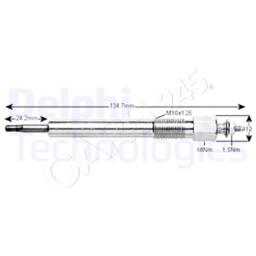Delphi glow plug for - plug,