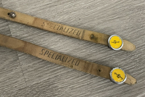 Specialized leather toe straps - leather,