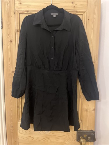 Black button down collared - down,