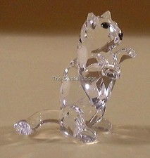 SWAROVSKI CRYSTAL CAT BEGGING
