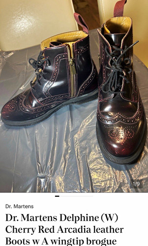 Martens delphine burgundy - martens,