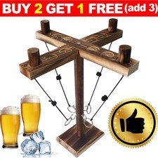 Wooden Hook & Ring Toss Game