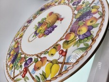 Royal Worcester "Fruit Basket" 1994 Serving Cake Plate. Nice Vintage