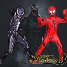 Venom Carnage Kids Superhero Suit Boy Party Cosplay Costume Jumpsuit Fancy Dress