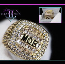 Mens Gold Hip Hop Ring |