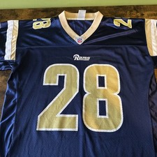 Los Angeles Rams Reebok No.28 Faulk Shirt Jersey Camiseta Size L -XL 