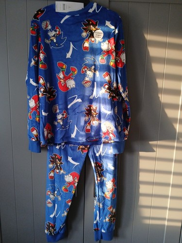 Bnwt boys blue sonic - 11-12, the