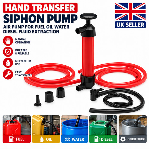 Hand transfer siphon pump air - pump,