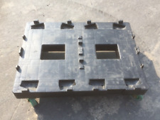 2 X LT Heavy Duty Wheeled 600 x 800mm Tote Crate Double Dolly 400kg Warehouse