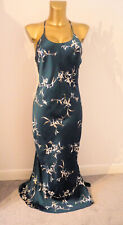 M & S ROSIE AUTOGRAPH LUXURIOUS SATIN FULL LENGTH CHEMISE NIGHTDRESS GREEN