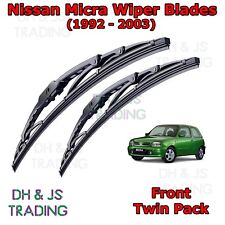 Front Wiper Blades Windscreen 20"18" Hook Type Wipers For Nissan Micra Mk2 92-03