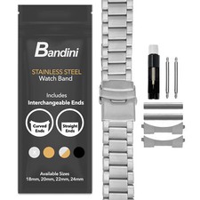 22mm curved steel metal watch - curved,