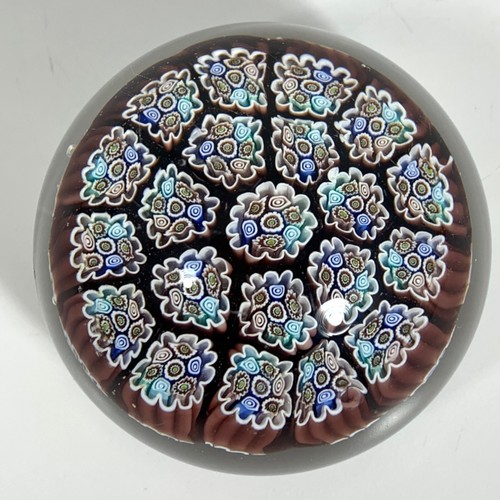 Millefiori glass paperweight - millefiori,