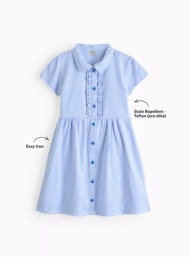 Girls gingham school - gingham,