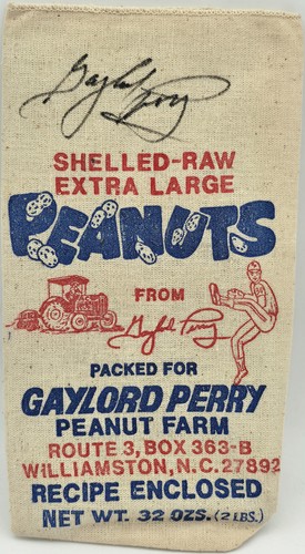 Gaylord perry signed peanuts - gaylord,