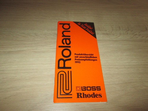 Roland original 1992 - original, catalog