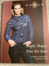 Rowan Simple Shapes Fine Art Aran Ladies Knitting Patterns Magazine