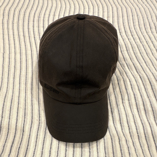 Barbour black wax cap baseball - black,