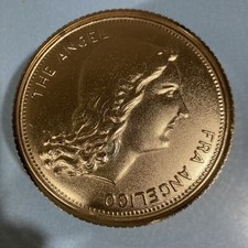 Vintage retro THE ANGEL gold