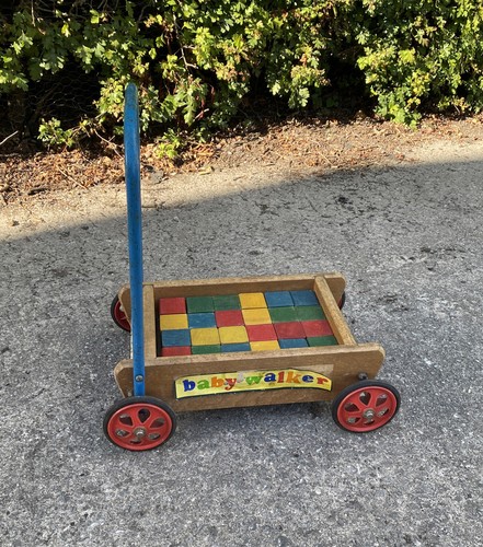 Vintage baby walker with - vintage,