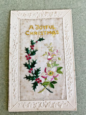 WWW1 Silk Postcard "A Joyful