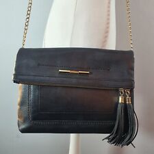 RIVER ISLAND Satchel Messenger Chain Strap Shoulder Bag Crossbody Tassel