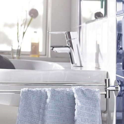 Wall mounted double towel - mounted,