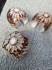 6 X Vintage Tiger Cowrie