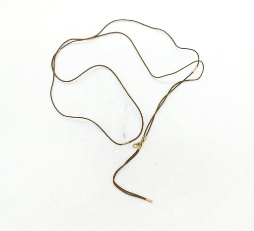 Georgian 9ct gold woven - georgian, hair