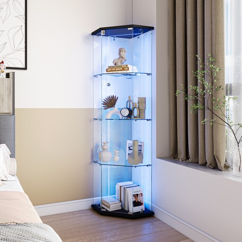 Corner glass display cabinet - corner,