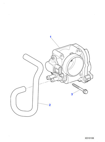 Jaguar throttle body air - body,