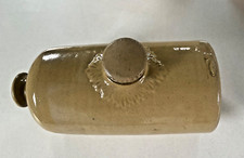 Antique Stone Hot Water Bottle Glazed Earthenware With Stopper - OR Door Stop