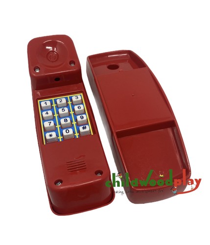 Kids red toy telephone - kids,