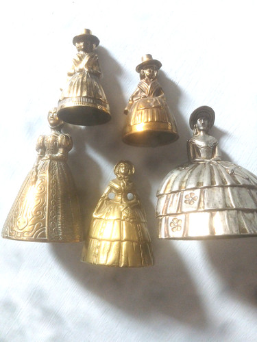 Vintage brass dinner bells - vintage,
