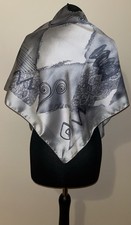 Vintage Italian Abstract Scarf