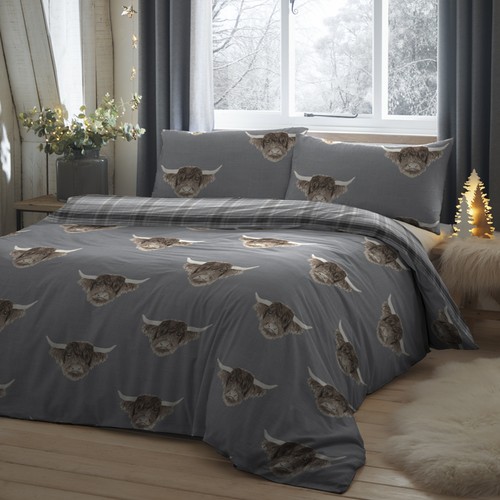 Fusion highland cow duvet - cow, set