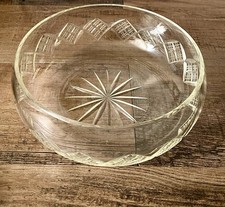 Vintage Cut Glass Crystal Fruit Bowl