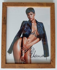 Rihanna Framed Signed Autograph Photograph COA