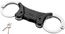 Alcyon Rigid Silver Pro-Cuff Double Lock Security Military Police Handcuffs