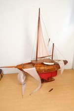 Vintage Wooden Pond Yacht