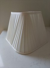 Pleated Square Cream Silk