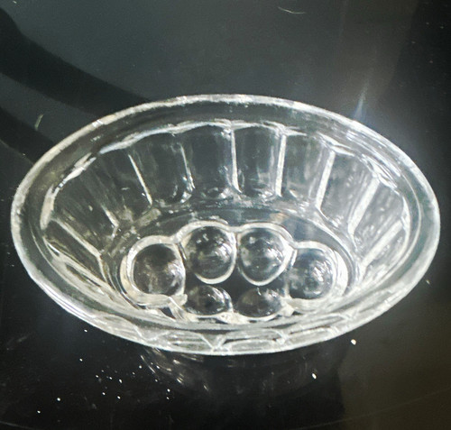 Oval clear glass jelly - clear,