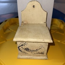 Antique salt box with hammock - salt,