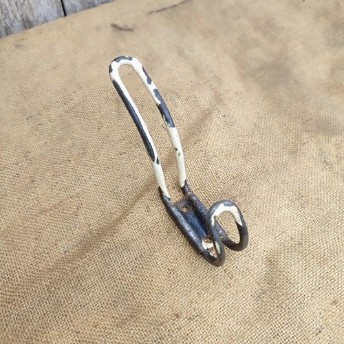 Vintage wire coat wall hook - coat,