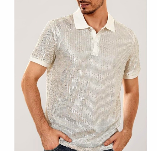 White silver sequin short - white,