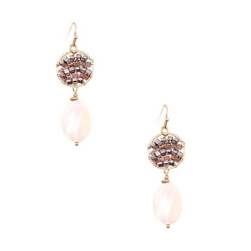 Seed bead nacre pearl drop - seed,