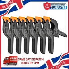 6 X LARGE 6'' PLASTIC SPRING CLAMPS MARKET STALL TARPAULIN COVER GRIPS CLIPS DIY