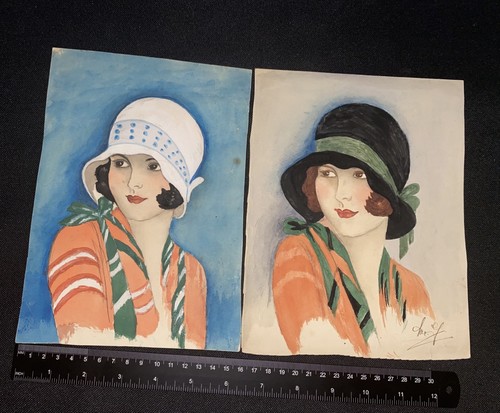1920s authentic art deco paint - 1920s,